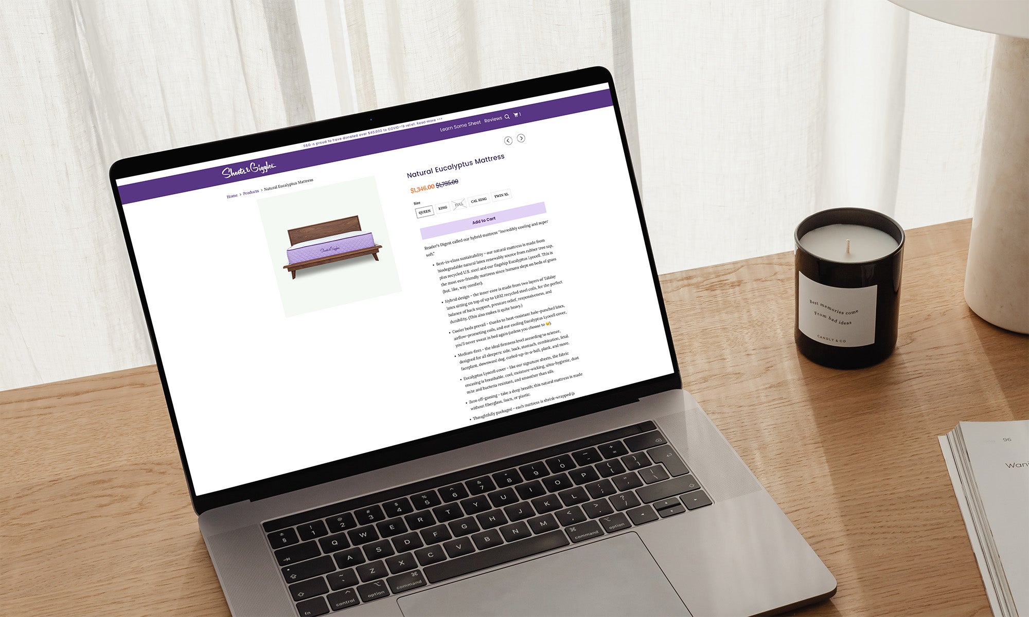 Sheets & Giggles before rebrand