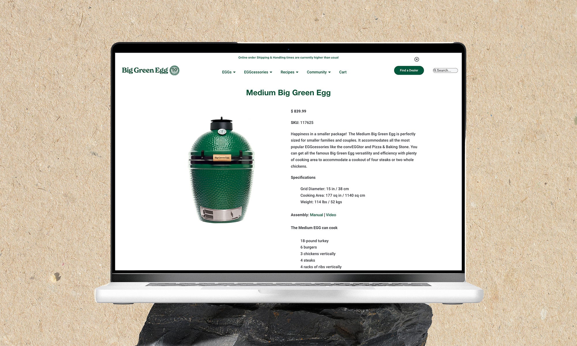 BigCommerce Product Page - Before