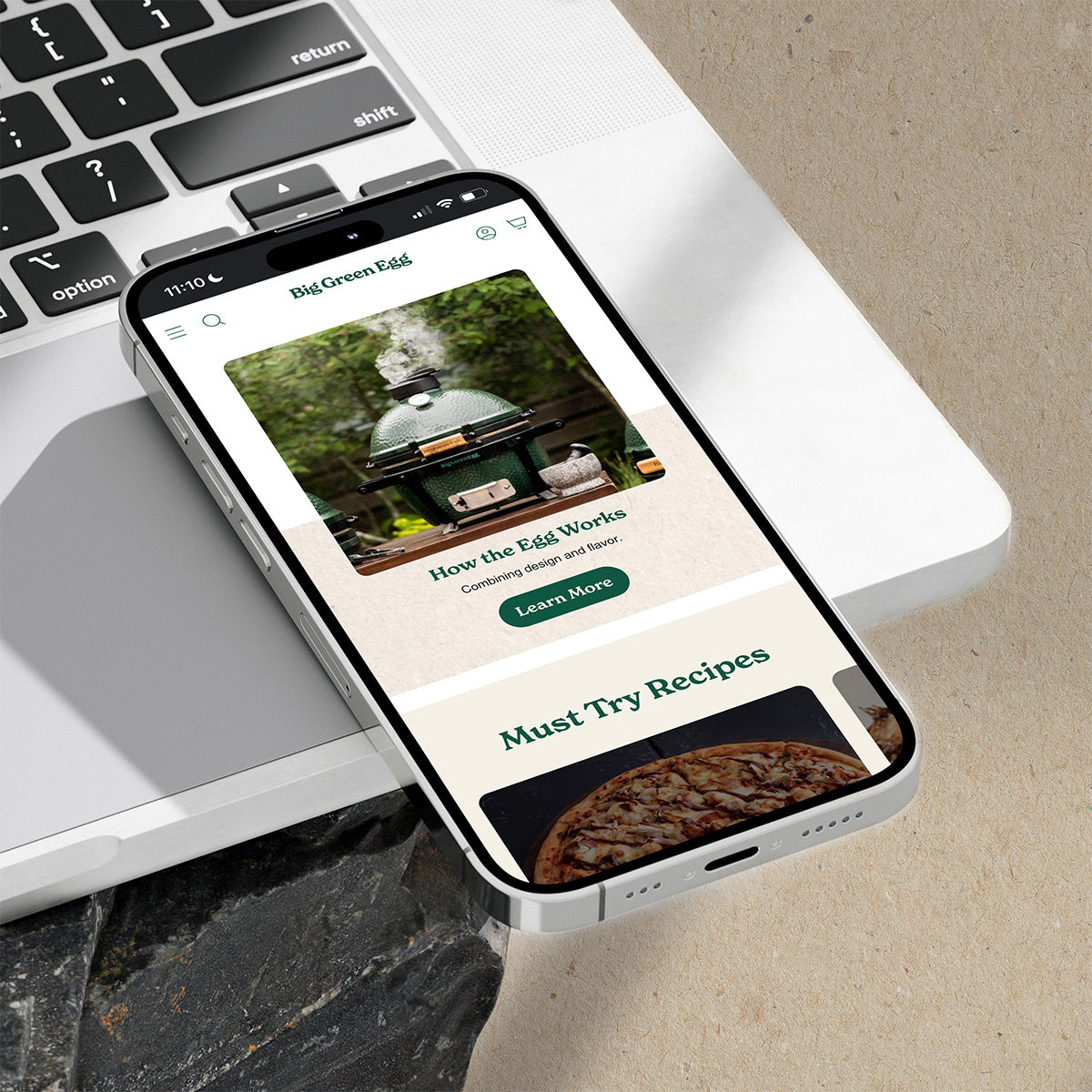 Big Green Egg Branding and Textures