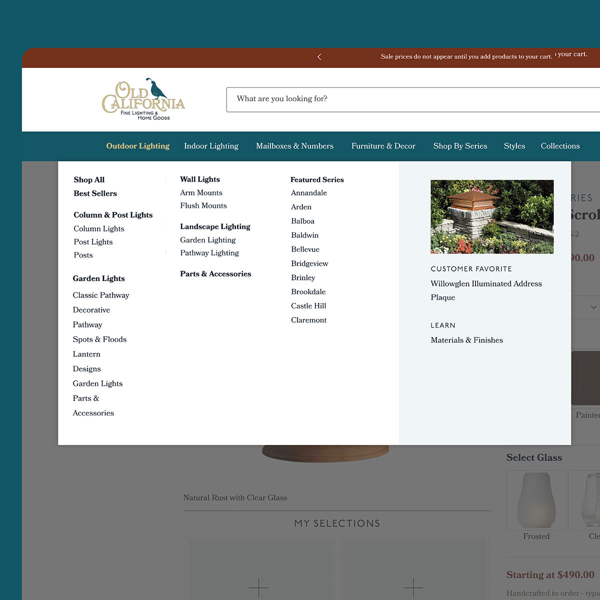 Old California navigation