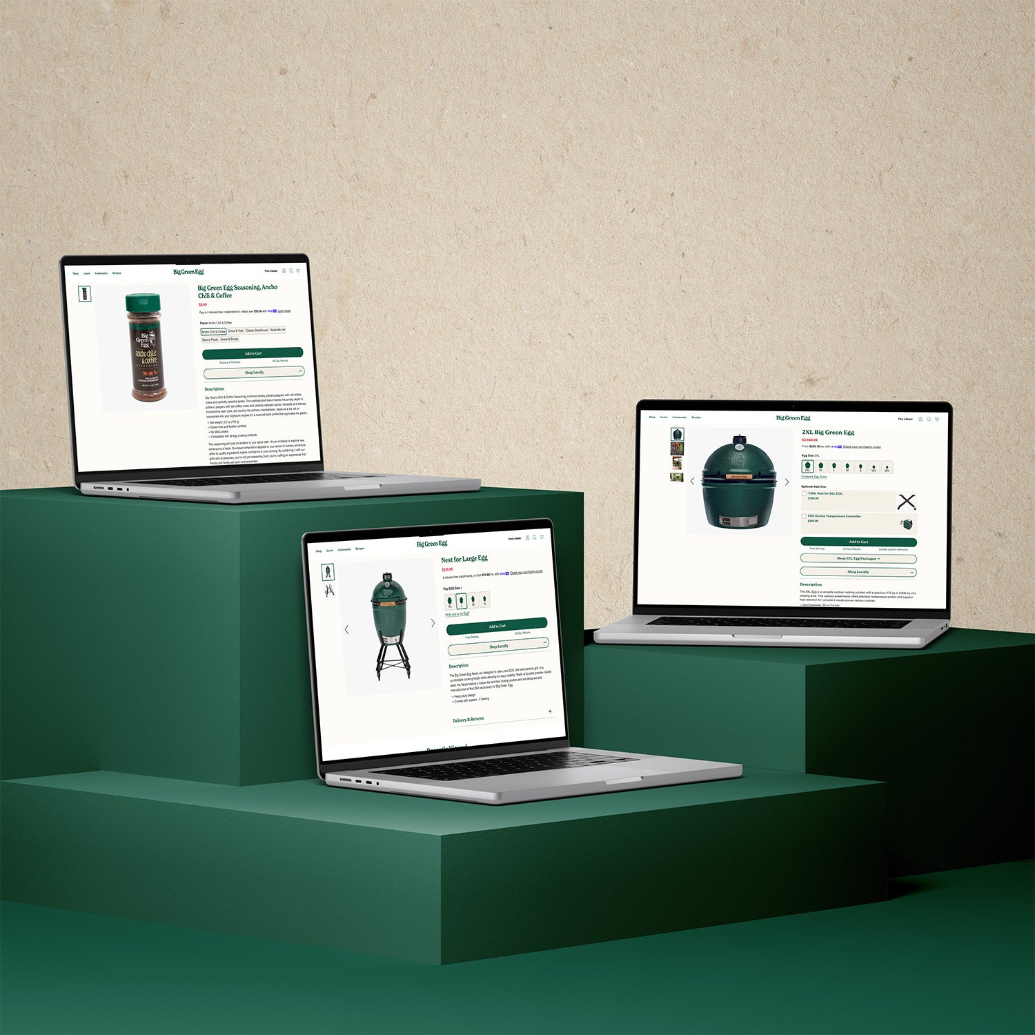 Big Green Egg PDP Texture