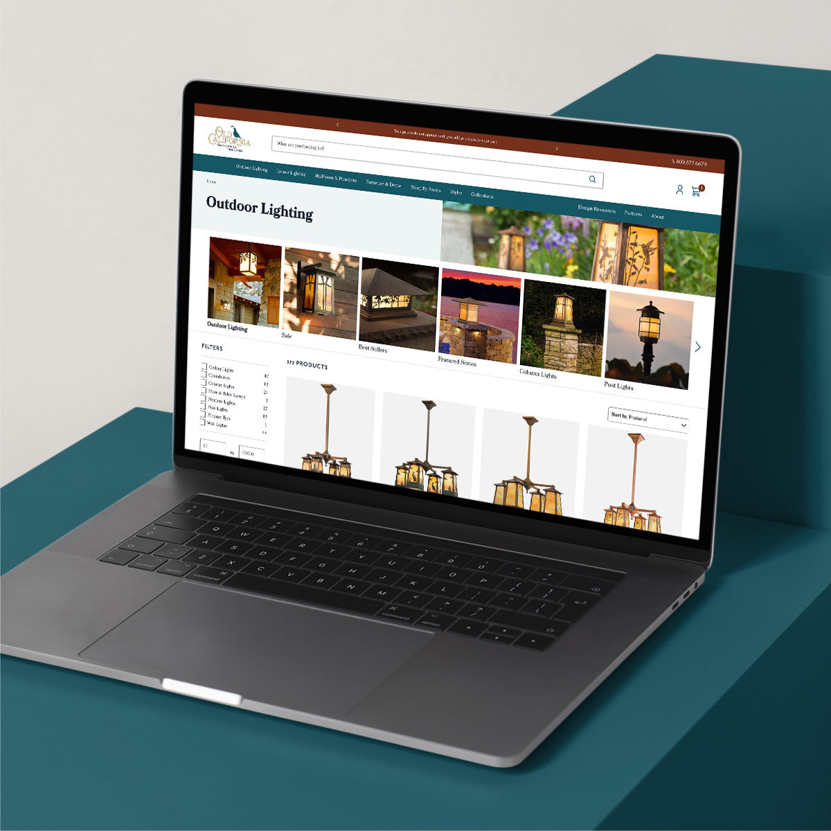 Old California product listing page