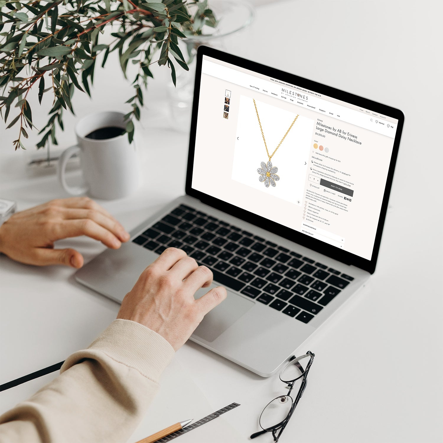 Milestones website showcase